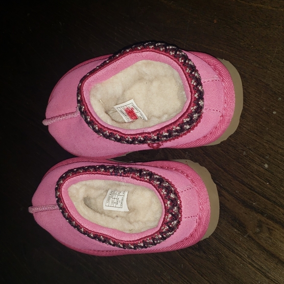 New UGG Pink Kids' Tasman II Slippers Size 7.5 - Picture 8 of 16